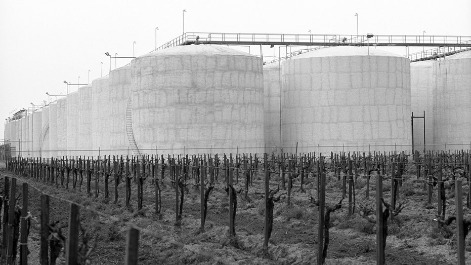 Gallo Winery storage tanks