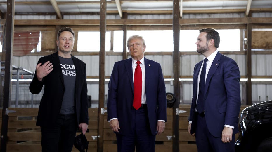 Musk, Trump and Vance stand side by side in Butler, Pennsylvania