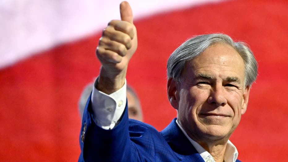 Texas Gov. Greg Abbott giving thumbs up