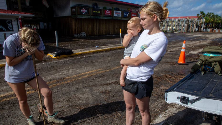 victims of Hurricane Helene assess damage