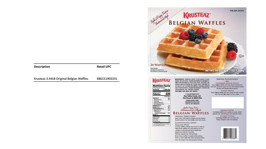 TreeHouse Foods, Inc. waffle recall