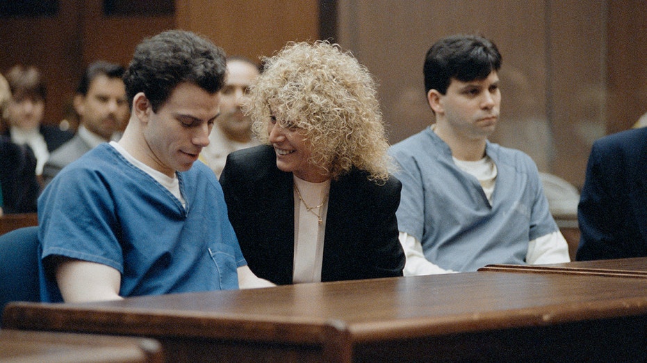 erik and lyle menendez at trial