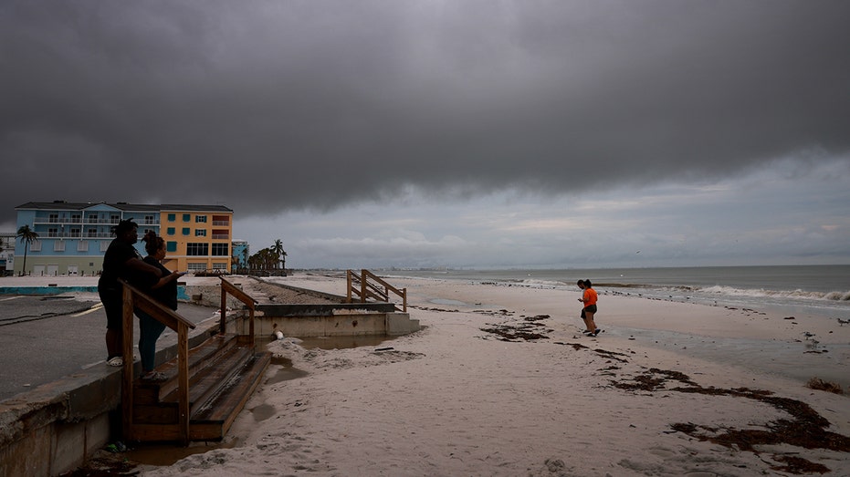 naples beach ahead of milton