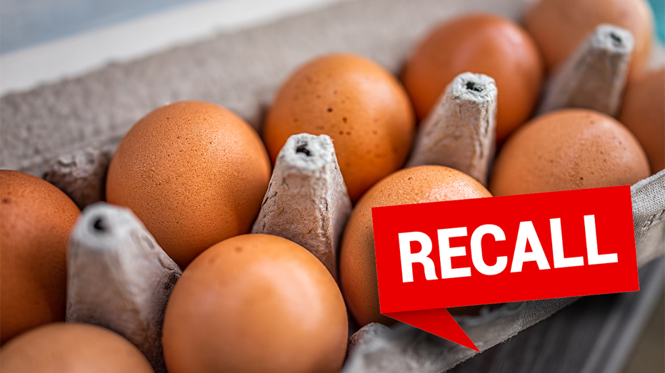 Eggs with recall logo