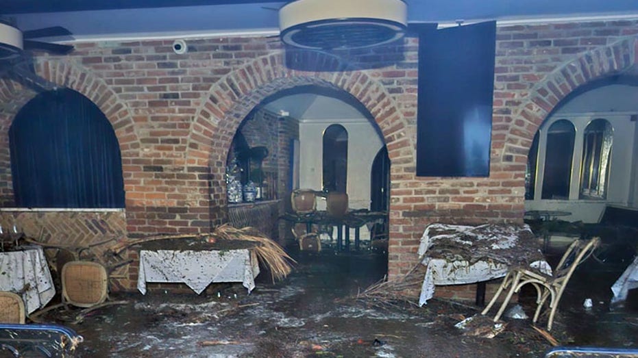 flooded cafe in sarasota