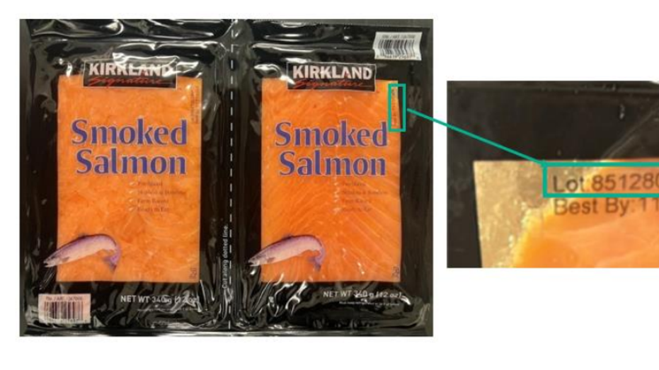 Package of recalled salmon