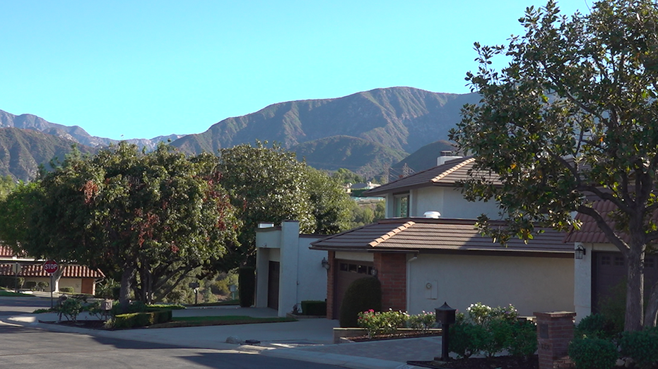 A couple houses in a community in La Cañada Flintridge, California.