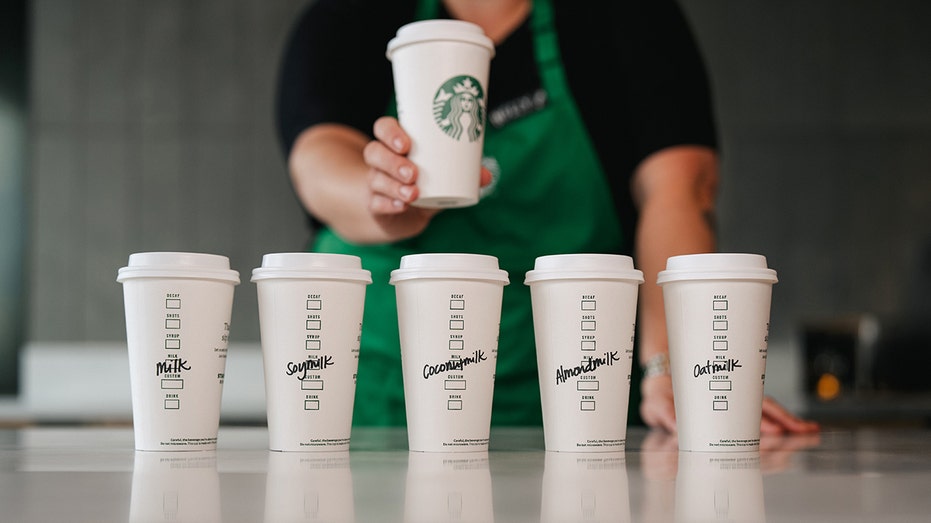 Starbucks' selection of milks