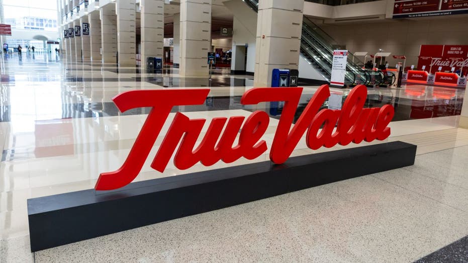 True Value sign in shopping center