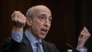 Gary Gensler, Chair of the US Securities and Exchange Commission, testifies during a Senate Banking, Housing, and Urban Affairs oversight hearing to examine the US Securities and Exchange Commission, on Capitol Hill in Washington, DC, on September 12, 2023. 