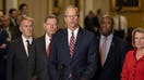 WASHINGTON, DC - NOVEMBER 13: U.S. Sen. John Thune (R-SD) speaks after being elected Senate Majority Leader for the 119th Congress following the Senate Republican leadership elections at the U.S. Capitol on November 13, 2024 in Washington, DC. The Senate Republicans also elected Sen. John Barrasso (R-WY) as Assistant Majority Leader, Sen. Tom Cotton (R-AR) as Republican Conference Chair, Sen. Shelley Moore Capito (R-WV) as Republican Policy Committee Chair, Sen. James Lankford (R-OK) as Republican Conference Vice Chair and Sen. Tim Scott (R-FL) as National Republican Senatorial Committee Chair. (Photo by Tasos Katopodis/Getty Images) - Fox Business News