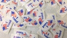 TOPSHOT - &quot;I Voted&quot; stickers are available to voters at a polling station at Greater Mount Moriah Baptist Church in Charlotte, North Carolina, located within Mecklenburg County, on November 5, 2024. (Photo by Grant BALDWIN / AFP) (Photo by GRANT BALDWIN/AFP via Getty Images)
