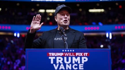 New York, NY - October 28 : Elon Musk speaks before Republican presidential nominee former President Donald Trump at a campaign rally at Madison Square Garden in New York, NY on Sunday, Oct. 27, 2024.