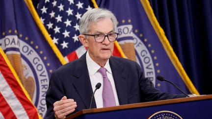 Jerome Powell, chairman of the US Federal Reserve, during a news conference following a Federal Open Market Committee (FOMC) meeting in Washington, DC, US, on Thursday, Nov. 7, 2024. The Federal Reserve cut its benchmark lending rate by a quarter percentage point Thursday, extending efforts to keep the US economic expansion on solid footing.