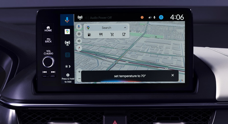 The display screen in the 2025 Acura ADX equipped with the A-Spec with Advance Package trim.