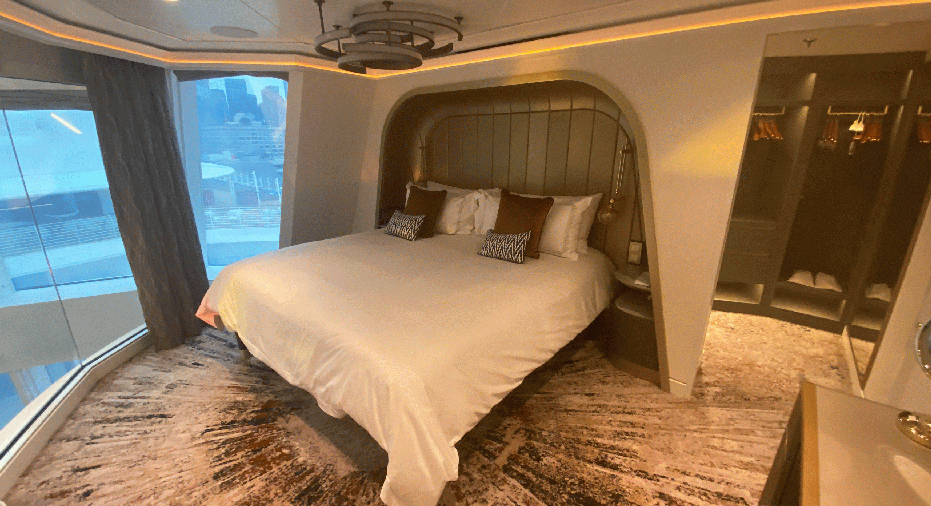 A bedroom in the Tomorrow Tower