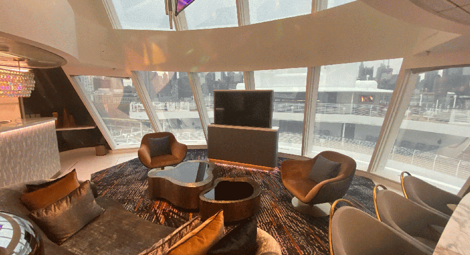 The living area in the Tomorrow Tower