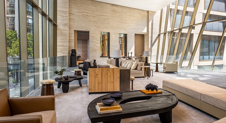 One High Line lobby rendering