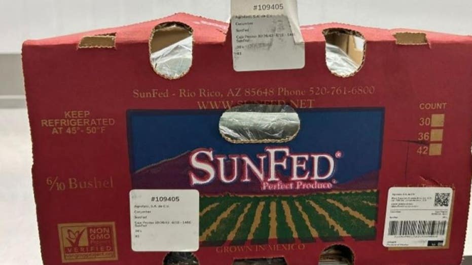 box of SunFed pickles