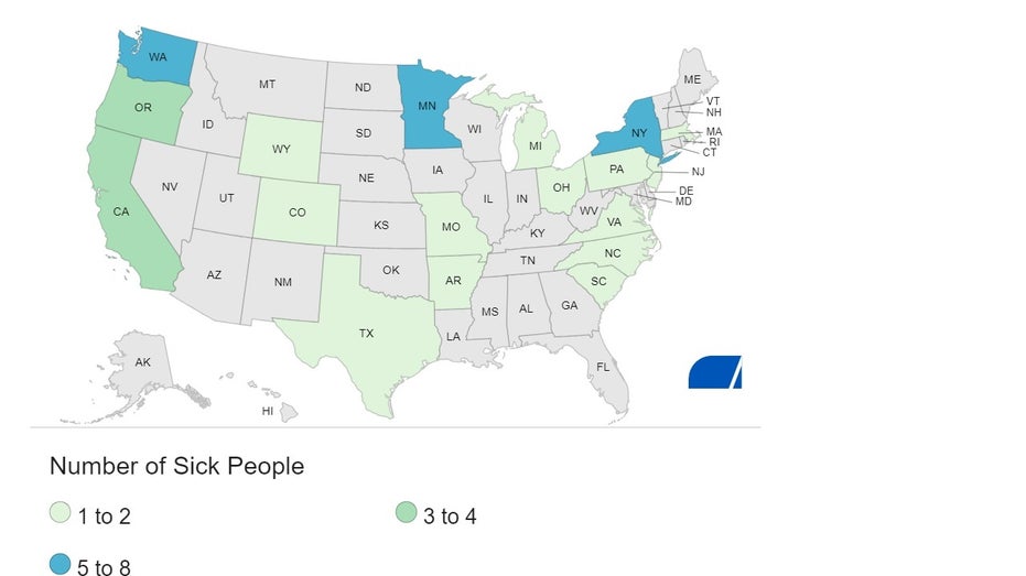 Map of infected states