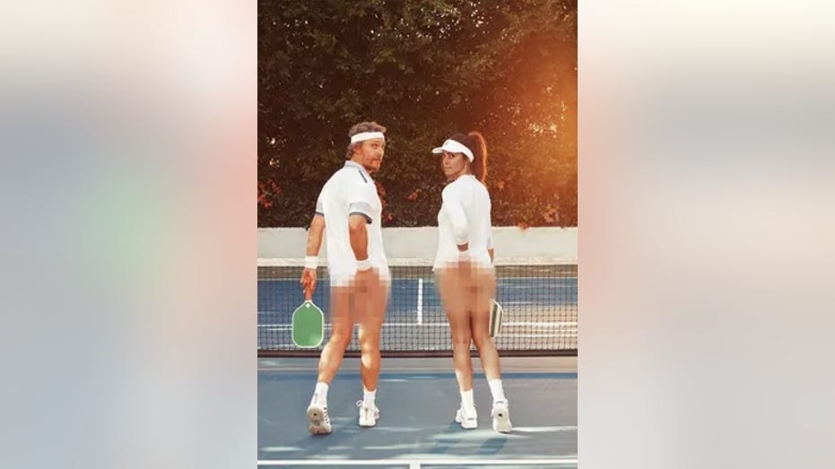 matthew mcconaughey and camila alves playing pickleball pantless