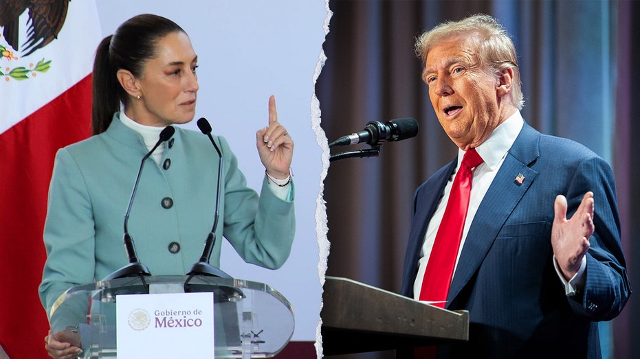 Mexican President Claudia Sheinbaum and President-elect Trump