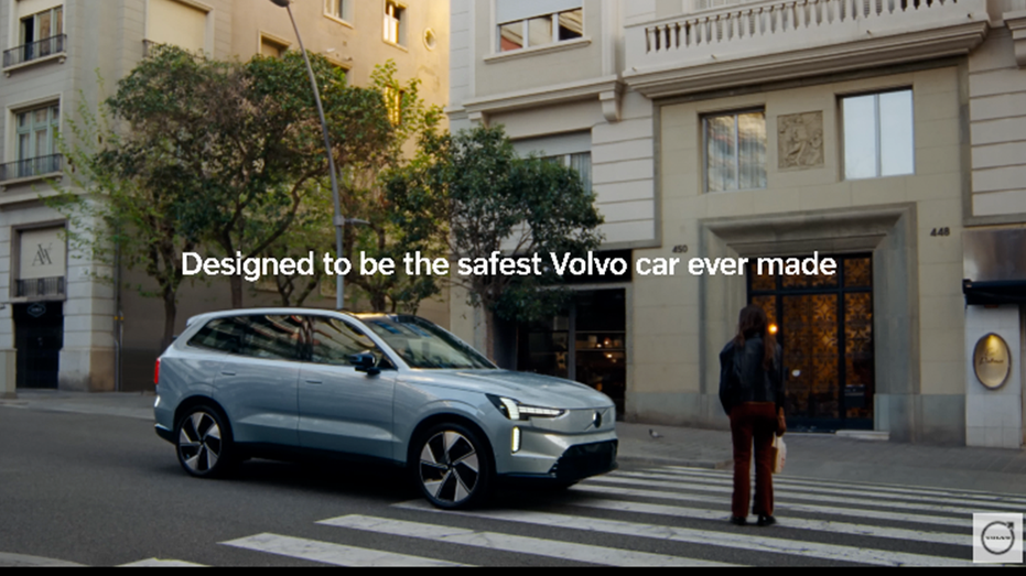 Screenshot of the Volvo ad