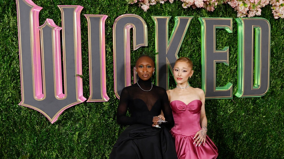 Cynthia Erivo and Ariana Grande at the NYC premiere of "Wicked."