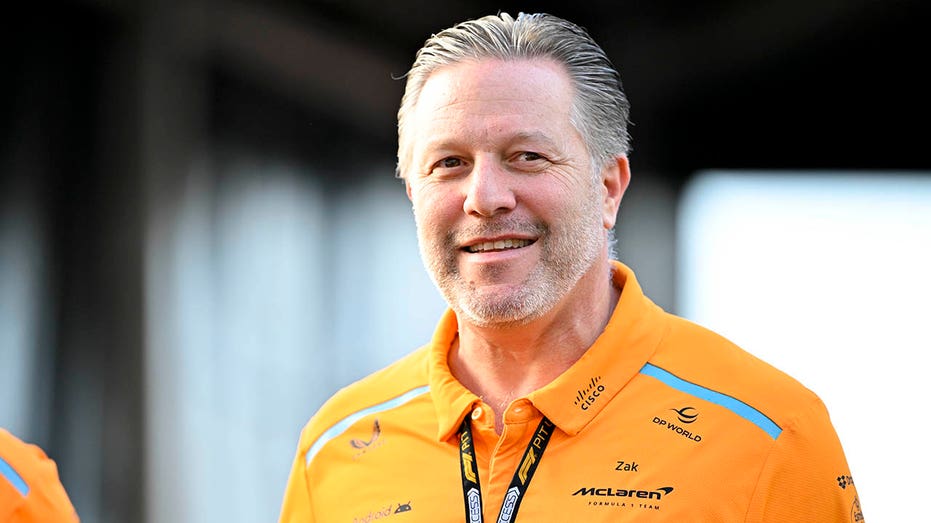 Zak Brown smiles