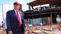 Republican presidential nominee, former U.S. President Donald Trump, listens to a question as he visits Chez What Furniture Store which was damaged during Hurricane Helene on September 30, 2024 in Valdosta, Georgia. Trump met with local officials, first responders, and residents who have been impacted by last week's hurricane which has left at least 90 people dead across Florida, Georgia, North Carolina, South Carolina, and Virginia. Millions are still without power, water, or reliable communications. U.S. President Joe Biden and Democratic presidential nominee, U.S. Vice President Kamala Harris have spoken with local leaders and stated that they plan to visit affected areas when the time is right. - Fox News