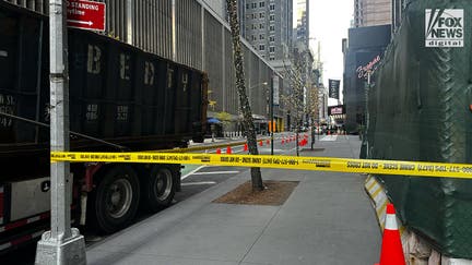 Scene near the Hilton Hotel in Midtown Manhattan, NY where a man was shot to death in this morning according to police, Wednesday, December 4, 2024. The victim is reported to be 50 year-old, Brian Thompson, CEO of United Healthcare.