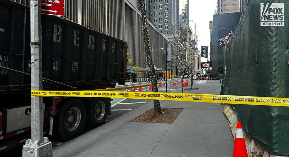 The scene where the CEO of United Healthcare was shot to death in what looks to be a targeted attack.