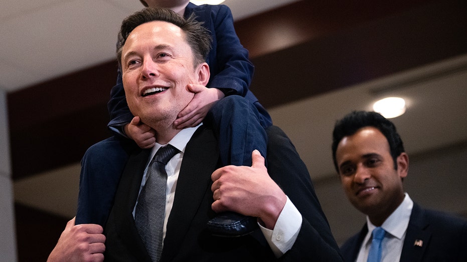 Elon Musk dan Vivek Ramaswamy di Capitol Hill
