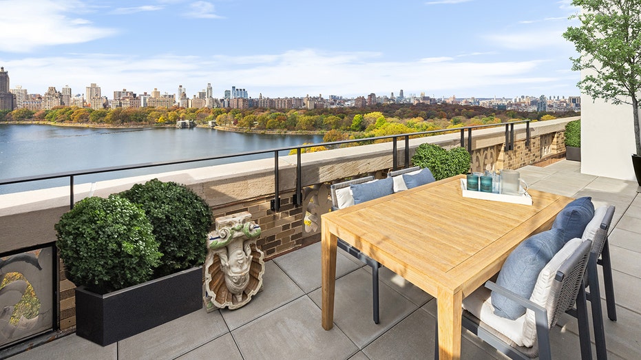 The home features over 2,000 square feet of terraces with views of Central Park and the reservoir.