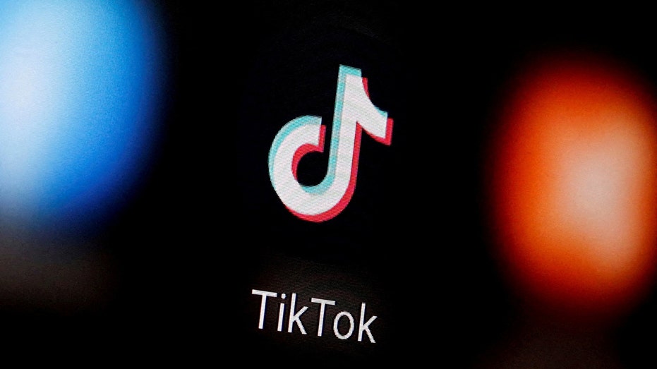 Logo TikTok ditampilkan di smartphone dalam ilustrasi ini.