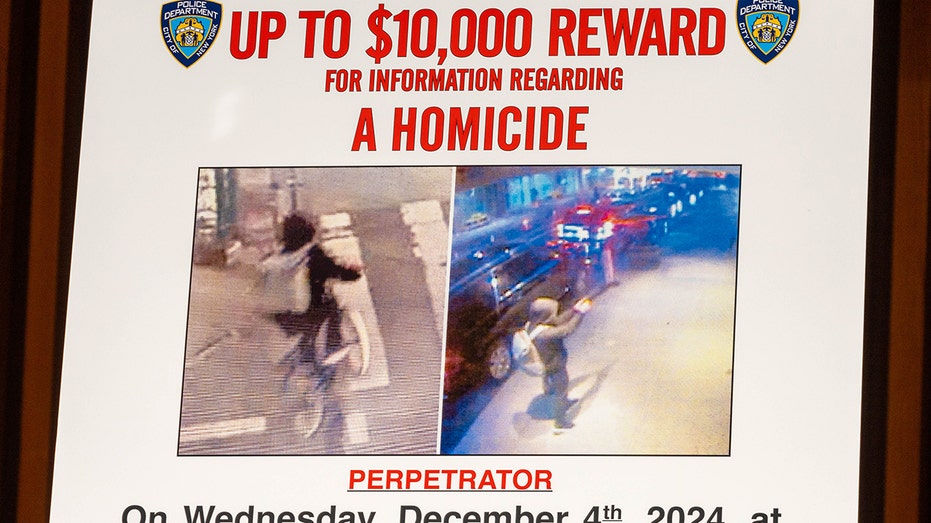 Wanted poster for UnitedHealthcare gunman