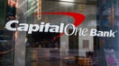 Capital One Bank logo is seen on a building in Manhattan, New York, United States of America, on July 6th, 2024.
 (Photo by Beata Zawrzel/NurPhoto via Getty Images)