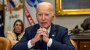 WASHINGTON, DC - JANUARY 09: U.S. President Joe Biden speaks to the media on the federal response to the Los Angeles wildfires at the White House on January 09, 2025 in Washington, DC. The wildfires in the Los Angeles area have killed at least five people and forced nearly 180,000 people from their homes 