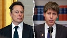 Elon Musk and OpenAI CEO Sam Altman. Musk previously helped launch OpenAI, which Altman is now the CEO of, but no longer has any connection to the company. - Fox Business News