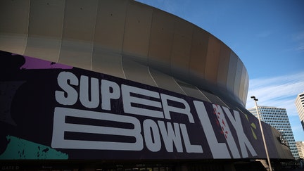 NEW ORLEANS, LOUISIANA - JANUARY 16: The Caesars Superdome is being prepared for Super Bowl LIX at the Caesars Superdome on January 16, 2025 in New Orleans, Louisiana. (Photo by Chris Graythen/Getty Images)