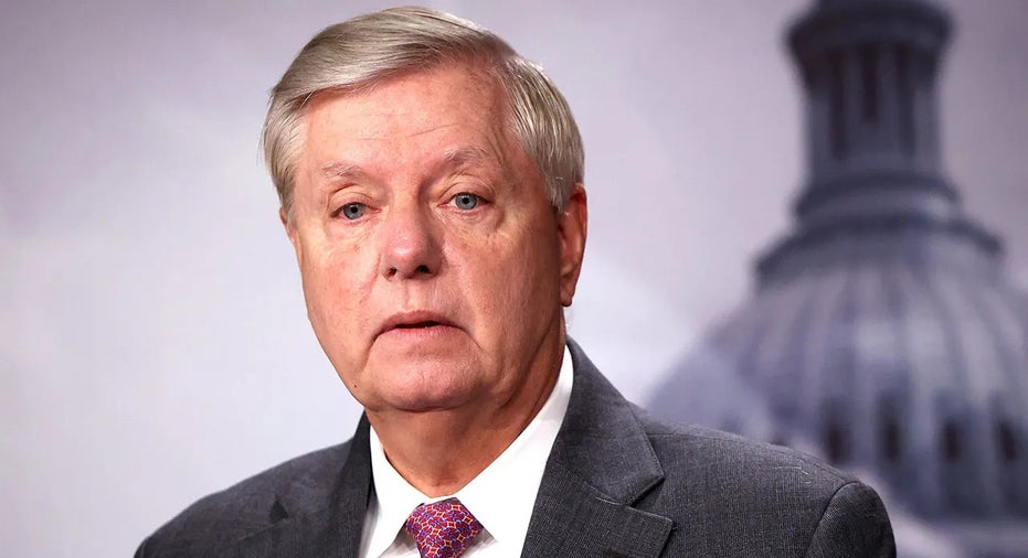 Sen. Lindsey Graham (R-SC) speaks on southern border security and illegal immigration, during a news conference at the U.S. Capitol on July 30, 2021 in Washington, D.C.