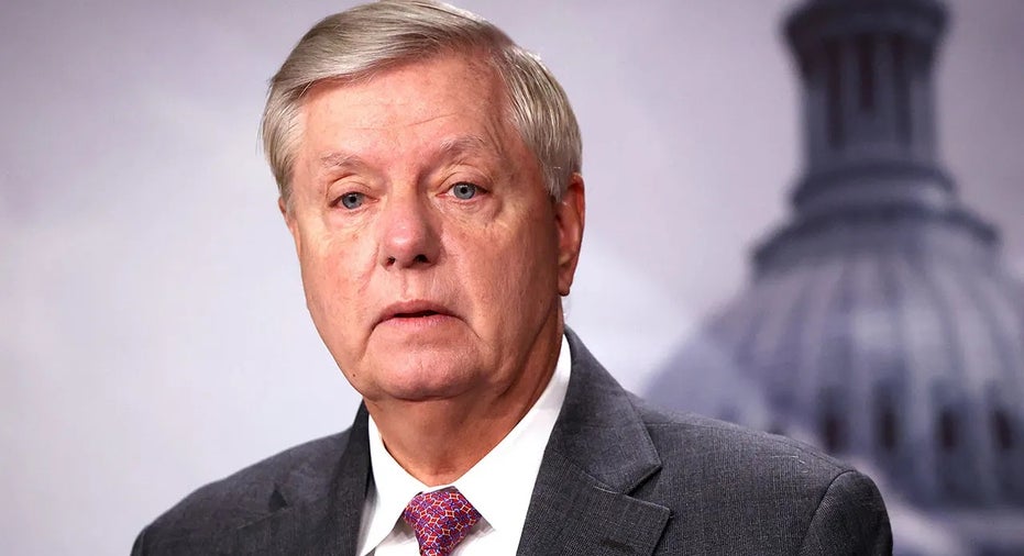 Sen. Lindsey Graham (R-SC) speaks on southern border security and illegal immigration, during a news conference at the U.S. Capitol on July 30, 2021 in Washington, D.C.