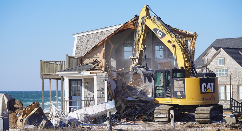 Nantucket house being demolished after beach erosion made it untenable