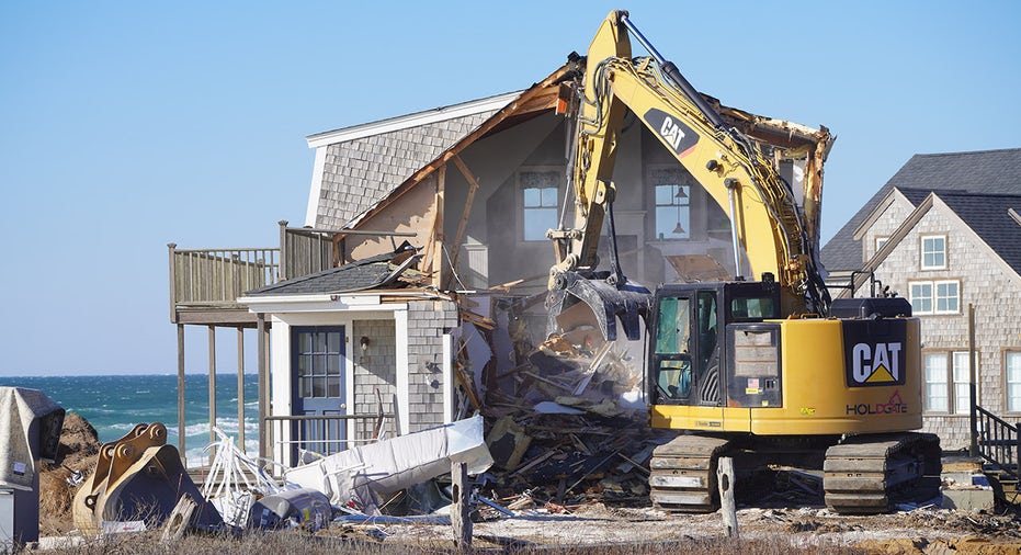 Nantucket house being demolished after beach erosion made it untenable