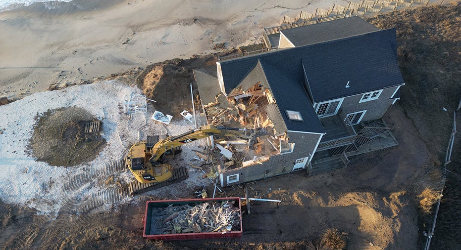 Nantucket house being demolished after beach erosion made it untenable