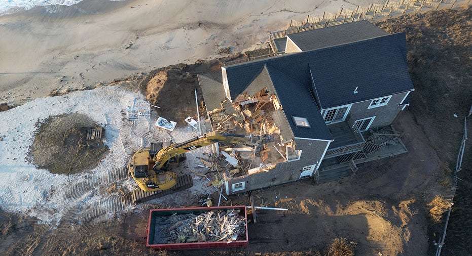 Nantucket house being demolished after beach erosion made it untenable