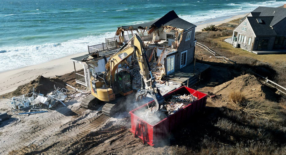 Nantucket house being demolished after beach erosion made it untenable