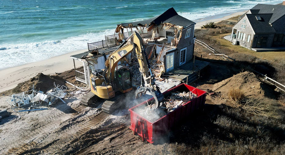 Nantucket house being demolished after beach erosion made it untenable
