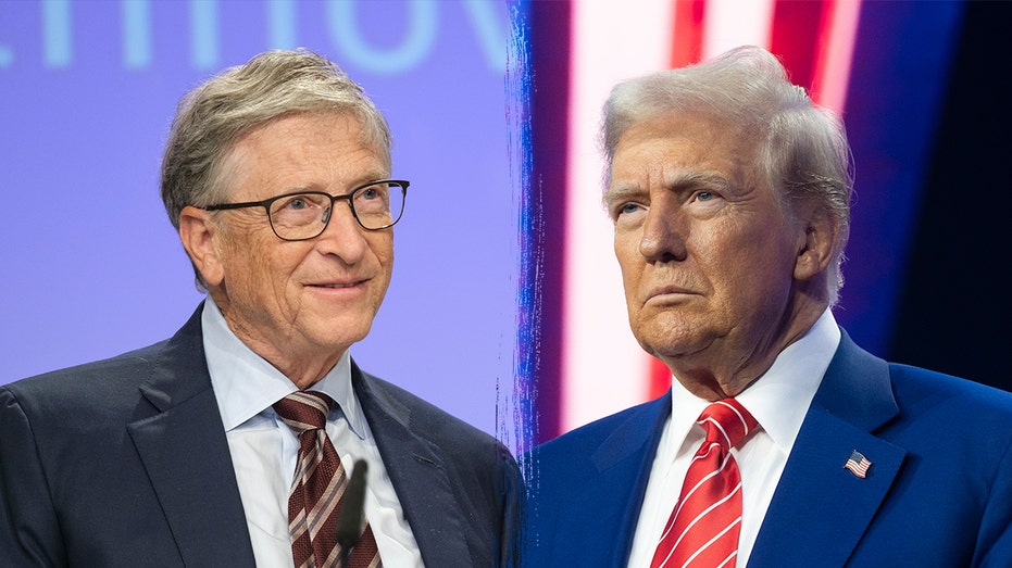 Bill Gates (kiri) dan presiden terpilih Donald Trump (kanan)