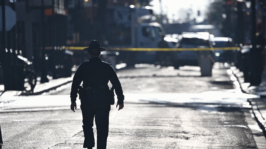 A police officer patrols the French Quarter after an attack by a man driving a truck on Bourbon Street the day before, on January 2, 2025, in New Orleans, Louisiana. At least 10 people were killed and 30 injured on Wednesday when a vehicle plowed into a New Year's Eve crowd in the heart of New Orleans' booming tourist district, authorities in the South American city said. (Photo: ANDREW CABALLERO-REYNOLDS/AFP) (Photo: ANDREW CABALLERO-REYNOLDS/AFP via Getty Images)